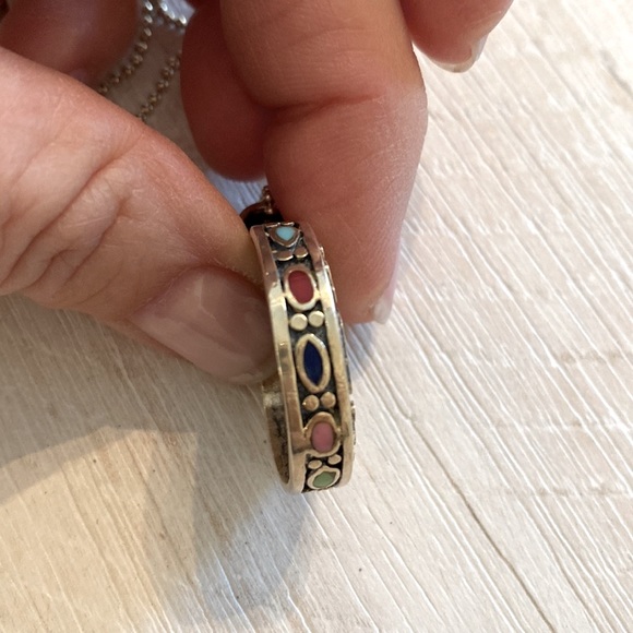 Gorgeous semi precious stone Inlay  necklace - Picture 6 of 8